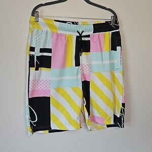 REASON Men's Relax Shorts Large 80s 90s Vibe